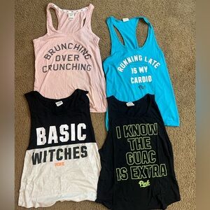 PINK! work out tank top bundle